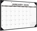 2026 Desk Calendar - Large Desk Calendar 2026, Jan. 2026 - Dec. 2026, 22" x 17", 2026 Calendar, 4 Corner Protectors, 2 Hanging Holes, Holidays, Julian Dates, TO-DO & Notes Section