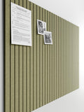 Bumusty Large Felt Bulletin Board 48" x 36" Cork Board Alternative-12 Pack with 70 Safe Removable Adhesive Tabs, Cork Boards for Walls Cork Board for Home Office Classroom Pin Board (Olive Green)