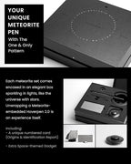 Novium Hoverpen 2.0 Interstellar Edition - Space Black, Unisex, Ballpoint Pen, 23.5 Degree Angle, Schmidt Ballpoint Refill, No Spills, No Spotting, No Explosions