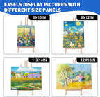 ESRICH 15pcs 17 Inch Tabletop Easels, Easel Stand for Painting,Tripod, Paint Party Easel, Kids Student Desktop Easel for Painting,Paint Easel for Canvas Paints