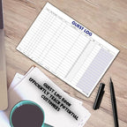 Guest Log Book for Automotive Dealerships – Customer Sign-in Tracking Log – 17" × 11" Visitor Registration Book – 100-Sheet Pad for Auto Service Centers, Repair Shops, Lead Management - 4 Pad