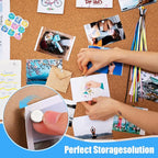 50 Sets Push Pins Magnetic Thumb Tacks, Magnet Push pins for Wall Bulletin Board Cork Board Cute Decorative Clips Thumbtacks for Poster Hanger Photo Picture Hanging Accessories