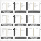 SUNEE End of Life Planner - I‘m Dead Now What Planner, Large Print Spiral-Bound Estate Organizer with Tabs for Seniors & Family. Covers Final Wishes, Passwords & Funeral Planning.A5 (6.4”x8.5“),Black