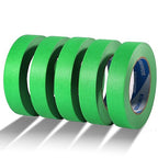KIWIHUB Green Painters Tape,1 inch x 60 Yards x 5 Rolls - Medium Adhesive Green Masking Tape for Painting,Labeling,DIY Crafting,Decoration and School Projects (300 Yards Total)