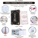 Law of Attraction Planner 2026 Deluxe with Productivity App | Weekly & Monthly Goal-Setting Planner, Life & Gratitude Journal | Include Foldable Vision Board, Gift Box & Stickers