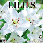 RED EMBER Lilies 2026 Wall Calendar 12 Month | 12" x 24" Open | Thick & Sturdy Paper | Holiday Gift | Flower Nature Calendar 2026