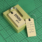 INNOVART Shipping Tags - Double Wired 3 1/4" x 1 5/8", Manila Wire Tags with Reinforced Eyelet, Case of 1000