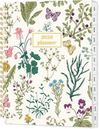 SUNEE 2026 Planner, Weekly and Monthly Calendar Planner, January 2026-December 2026, Daily Agenda with Tabs, Note Pages, Spiral Binding, 6.4"x8.3", Flora