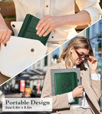 PAIBAS Dotted Journal Notebook for Women Men, 160 Pages Dot Grid Journals for Writing, A5 Hardcover Vintage Leather Bullet Journaling Notebooks for School, Work, Travel, Note Taking 5.8"x8.5"(Green)