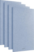 AudioSilk Acoustic Panels, 4 Pack ROOM KIT, Large, 46" x 23", Pale Blue