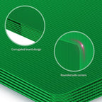 6 Pack Green Desk Dividers for Students, Privacy Shields Folder for Students, Durable & Waterproof Plastic Study Board, Classroom Teacher Supplies Test Divider, Includes Extra Labels