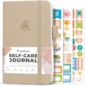 Clever Fox Self-Care Journal Pocket – Daily Reflection Notebook – Mental Health & Personal Development Planner, Meditation & Mood Log (Seashell)