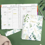 SUNEE 2026 Appointment Book, 2026 Hourly Planner 6.4"x8.3", Hourly, Weekly & Monthly Planner - from January 2026 - December 2026, Flexible Cover, Note Page, Pocket, Bookmark, Leaves