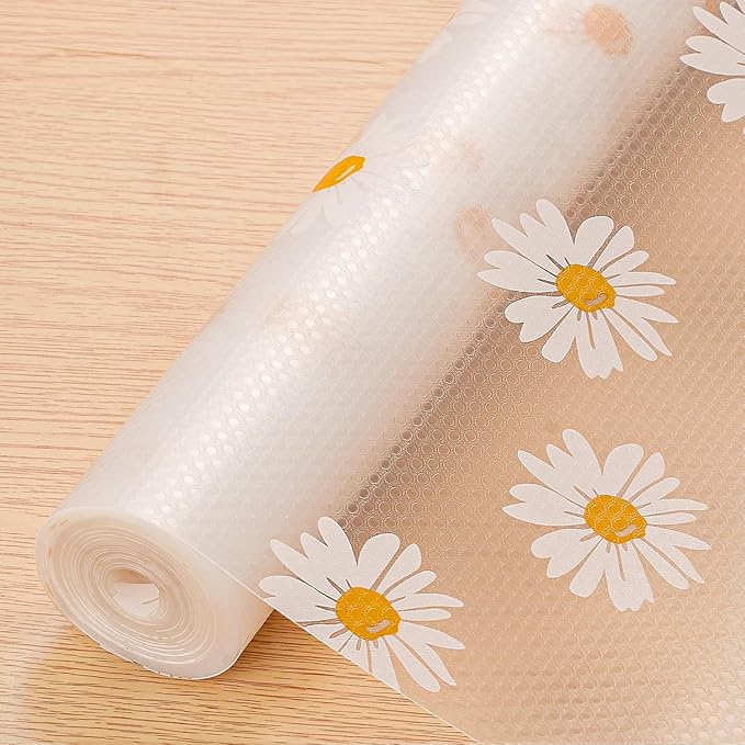 Cooyes Shelf Liner – Premium Non-Adhesive Cabinet & Drawer Liner for Kitchen – Waterproof Shelf Paper with Modern Pattern – Durable EVA Cabinet Mat – Easy to Cut (17.5" W x 360" L)