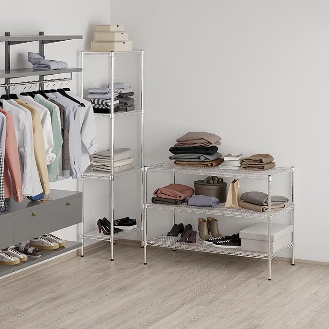Regal Altair 24" Deep x 48" Wide x 34" Height Wire Shelving Kit | 3-Tier | NSF Commercial Storage Rack Unit