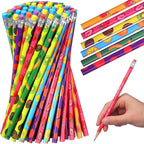 TecUnite 120 Pcs HB Pencils Unsharpened Pencils with Wooden Hexagonal Pen for Adults Gifts Graphite Pen for Exams Office Sketching (Fruit)