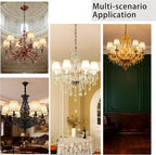 TAaMTYH small lamp shade chandelier shades set of 6，Fabric Lampshade for Wall Lamp，chandelier shades，small table lamps，For Cutting Edge bulbs, Clip-on Fitter Lampshade，3" X 6" X 5"