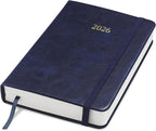 Wykeham's Executive 2026 Daily Journal Planner – US Public Holidays & Format – Customization Available (Royal Blue, 6"×4.5")