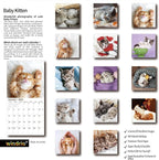 2026 Wall Calendar,Calendar 2026, November 2025 - December 2026, Wall Calendar Baby Kitten, 12" x 24" Opened,Full Page Months Thick & Sturdy Paper for Calendar Organizing & Planning