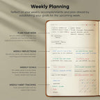 Dated, 2026 Planner, 5.8” x 8.3” - The #1 Productivity Planner to Achieve Your 2026 Goals - Planner 2026-2027 by PRODUCTIVITY STORE (A5, BROWN)