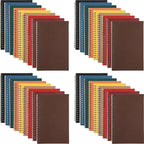 Yahenda Spiral Notebook Bulk A5 Journal Lined 8.3'' x 5.5'' Writing Composition Paper Small Notepad Subject Notebook for Students Office Business Back to School Supplies(Multi Color,36 Pcs)