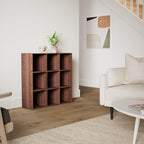 Best Choice Products 9-Cube Storage Organizer, 11in Shelf Opening, Bookcase, Display Shelf, Customizable w/ 3 Removable Back Panels - Walnut