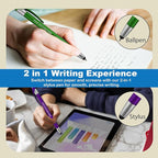 Personalized With your Custom Logo or Text Pens-Pack of 300- for Marketing, Parties, and Events, 2 in 1 Capacitive Stylus & Ballpoint Pen Compatible With Touchscreen Devices, Black Ink, Assorted