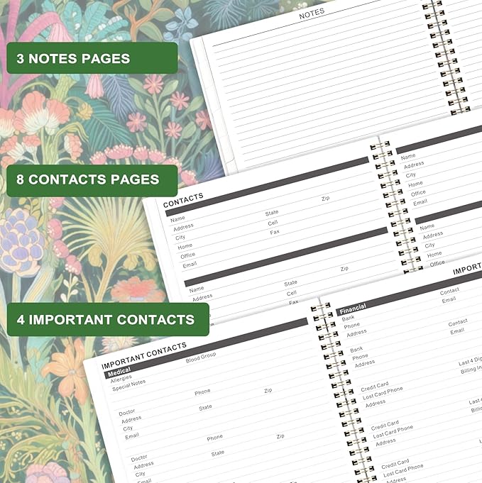 2026-2029 Monthly Planner - 3 Year Planner 2026-2029, Jul. 2026 - Jun. 2029, 9" x 11", 3 Year Calendar Planner 26-29, 36 Monthly Calendar with Tabs, Notes Pages, Inner Pocket - Tropical Plants
