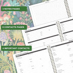 2026-2029 Monthly Planner - 3 Year Planner 2026-2029, Jul. 2026 - Jun. 2029, 9" x 11", 3 Year Calendar Planner 26-29, 36 Monthly Calendar with Tabs, Notes Pages, Inner Pocket - Tropical Plants