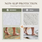 GENIMO Runner Rug 2'6"x6 Machine Washable Non Slip Vintage Hallway Runner Rug, Low Pile Lightweight Rugs for Indoor Entryway, Hallway, Kitchen and Corridor