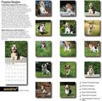 2026 Wall Calendar,Calendar 2026, November 2025 - December 2026, Wall Calendar Puppies Beagles, 12" x 24" Opened,Full Page Months Thick & Sturdy Paper for Gift Perfect Calendar Organizing & Planning