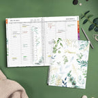 SUNEE 2026 Appointment Book, 2026 Hourly Planner 8.5" x 11", Hourly, Weekly & Monthly Planner - from January 2026 - December 2026, Flexible Cover, Note Page, Pocket, Bookmark, Leaves