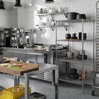 Regal Altair 24" Deep x 30" Wide x 64" Height Wire Shelving Kit | 4-Tier | NSF Commercial Storage Rack Unit