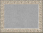 Amanti Art Silver Framed Magnetic Board 27x35 Medium Vision Board for use with Magnets, 100% Metal Sheet to Display Items as Office Decor or for Home Organization in mudroom, Kitchen or Kids Room