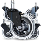 The Office Oasis Original Roller Style Office Chair Wheels (As Seen On PBS) - Only Compatible with IKEA Brand Chairs
