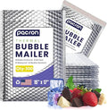 300-Pack Insulated Silver Thermal Bubble Mailers 15x17 - Waterproof Metallic Foil Self-Sealing Padded Envelopes for Cold Shipping, Perishables, Food, Cosmetics, Pharmaceuticals