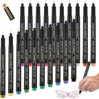 huesamhi 005 Micro Pen,20 Colors Waterproof Ink 0.20mm Fine Tip FineLiner Pens for Art Illustration,Sketching, Anime, Bullet journal,and Technical Drawing
