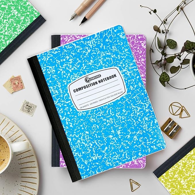 Rosmonde 2000 Pack (Pallet) Composition Notebook Bulk, College Ruled, Full Pallet of Composition Notebooks, 200 Pages (100 Sheets), 9-3/4 x 7-1/2, Bulk Notebooks for School & Office, 4-7 Days Transit
