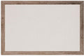 U Brands Linen Bulletin Board, 36" x 24", Rustic Wood Style Frame, Industrial Grade Pinning Surface