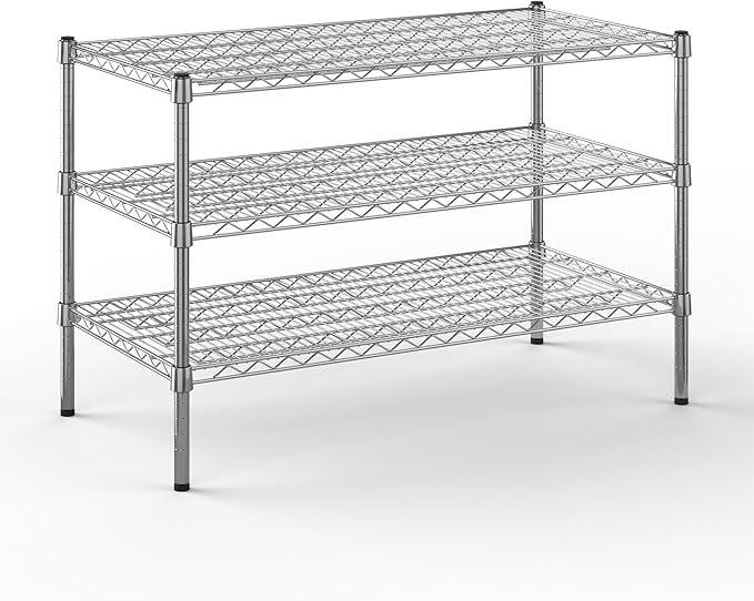 Regal Altair 21" Deep x 42" Wide x 27" Height Wire Shelving Kit | 3-Tier | NSF Commercial Storage Rack Unit