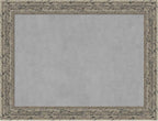 Amanti Art Silver Framed Magnetic Board 25x33 Medium Vision Board for use with Magnets, 100% Metal Sheet to Display Items as Office Decor or for Home Organization in mudroom, Kitchen or Kids Room