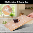 Cooyes Shelf Liner – Premium Non-Adhesive Cabinet & Drawer Liner for Kitchen – Waterproof Shelf Paper with Modern Pattern – Durable EVA Cabinet Mat – Easy to Cut （12" W x 240" L）