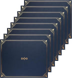 Certificate Holders, 25-Pack Certificate Covers for Letter Size 8.5 x 11 Inch Paper, Certificate Folders, Navy, 9 x 11.5 Inches