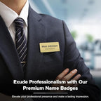 Custom Engraved Name Tags, Magnetic Tags, Personalized Name Tags, 1.5 x 3 Inches, Durable Engravable Impact Acrylic Material, Made in the USA by My Sign Center (Classic Rectangle)