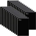 Alitte Steno Pads Spiral 6x9-24 Pack Black Colors - Perfect for Work, School, and Home Use, Easy Tear-Off Pages, Gregg ruled, White Paper - No Ink Bleeds - 80 Sheets