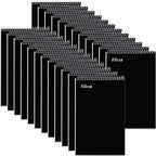 Alitte Steno Pads Spiral 6x9-24 Pack Black Colors - Perfect for Work, School, and Home Use, Easy Tear-Off Pages, Gregg ruled, White Paper - No Ink Bleeds - 80 Sheets