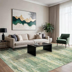 GENIMO Rugs for Bedroom-Washable 6x9 Area Rugs Lightweight Low Pile, Modern Printed Non-Slip Carpet for Living Room, Playroom, Dining Room, Office, Desert Dawn