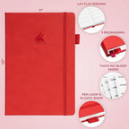 Clever Fox Planner Large – Undated Weekly & Monthly Planner for Productivity, Time Management & Goals – Organizer Journal – 7x10” (Red)