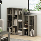 Furinno LUDER Book Shelf, 5-Cube Bookshelf, Reversible Bookcase, 9.4 x 19.5 x 31.5, for Living Room, Bedroom, Home Office, French Oak