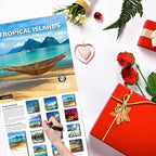 2026 Wall Calendar,Calendar 2026, November 2025 - December 2026, Wall Calendar Tropical Islands, 12" x 24" Opened,Full Page Months Thick & Sturdy Paper for Gift Perfect Calendar Organizing & Planning